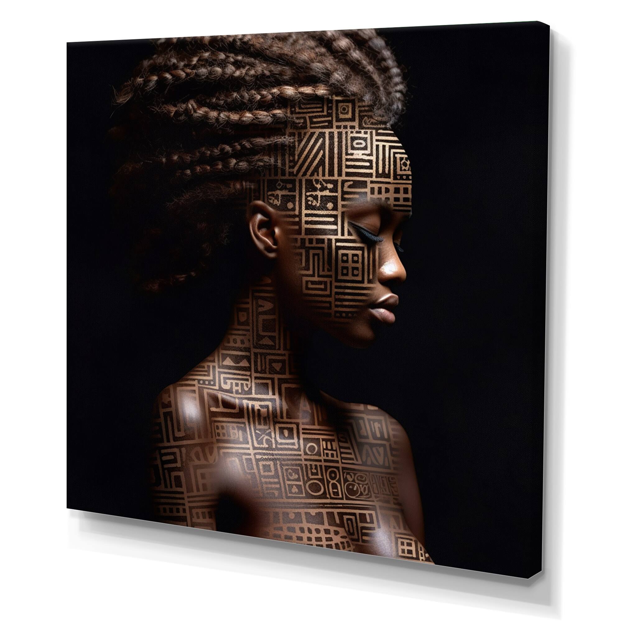 Designart "Portrait Of Exquisite African Beauty" African American Woman